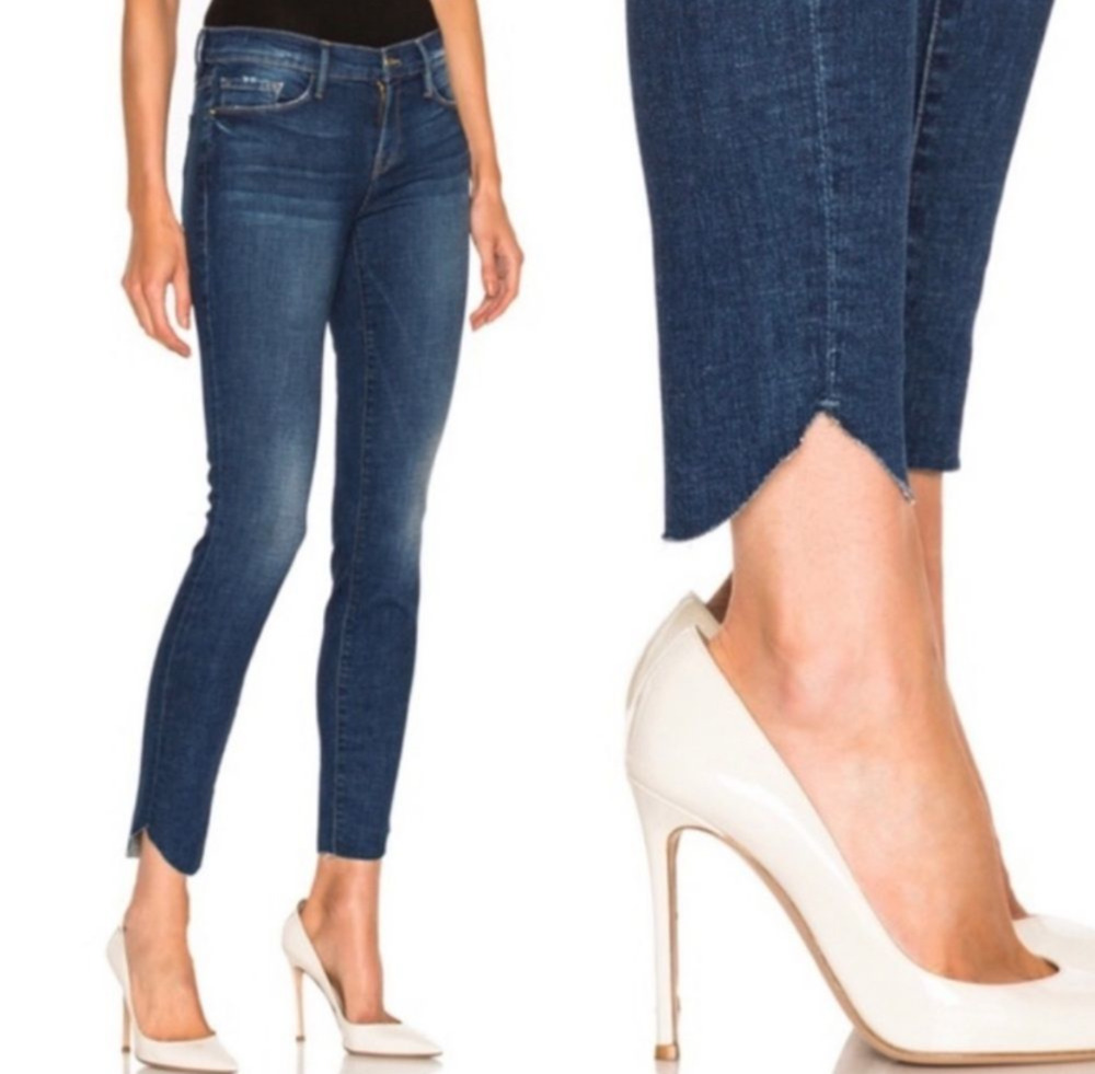 FRAME Denim Le Skinny De Jeanne Tulip Hem Ankle Jeans size 28 York